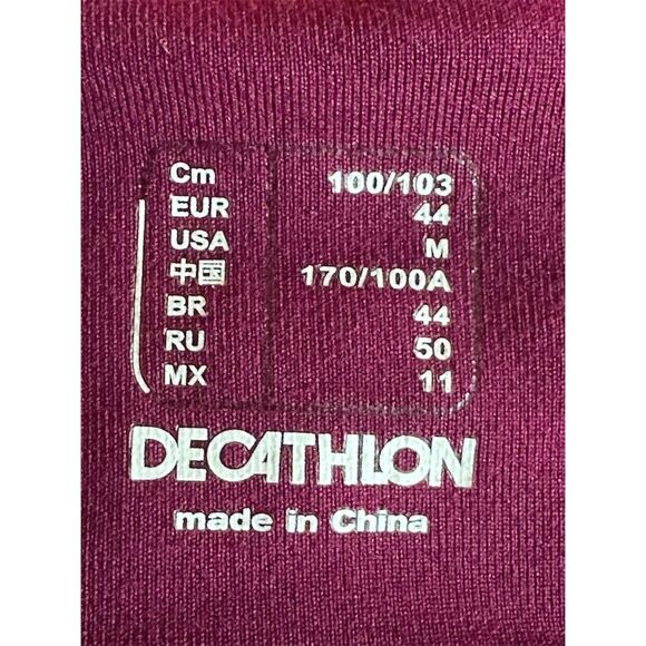 Decathlon Women's Pink Quarter-Zip Pullover M Long Sleeve Running Top - Picture 5 of 5